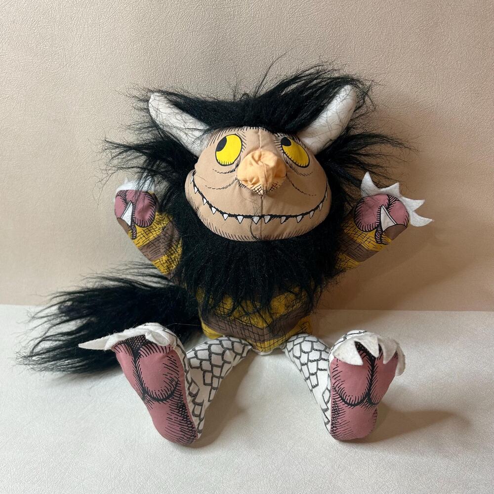 Vintage Where the Wild Things Are Moishe Plush Crocodile Creek